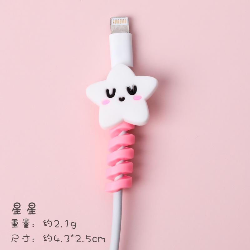 1Pcs Bear Cable for USB Protectors Organizer Cartoon Animal Charging Data Cord AVE