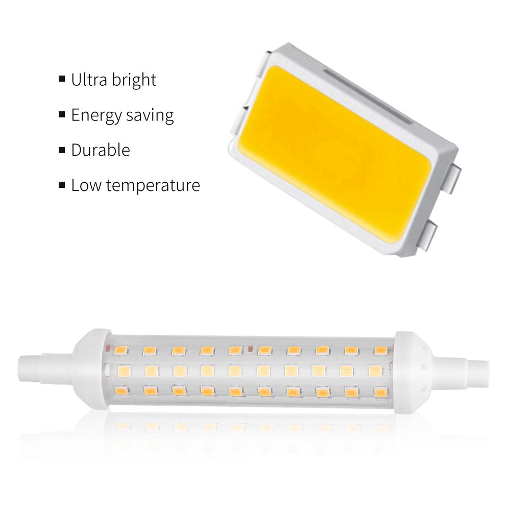 AC220V 9W R7S 360 Degrees  Beam Angle LED Light Bulbs Corn Lamp for Home Hotel Office Shop Warm