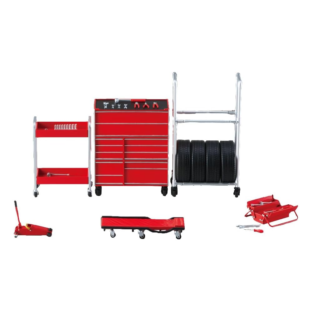 Kit Display Garage Deagostini Scala 1/8 (Rosso)