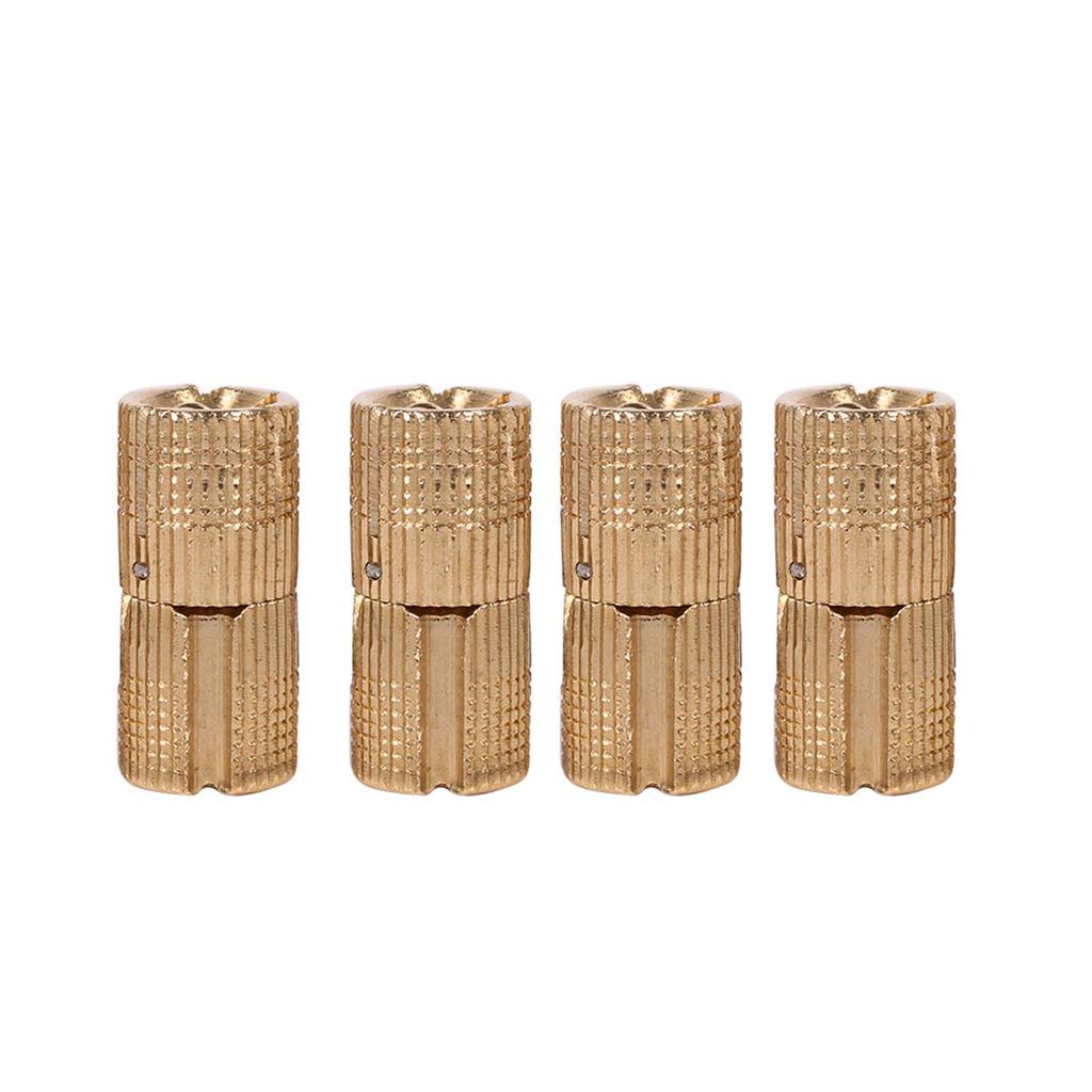 4pcs/pack Copper Cabinet Door Concealed Barrel Hinge for Worktops DIY Project 12mm
