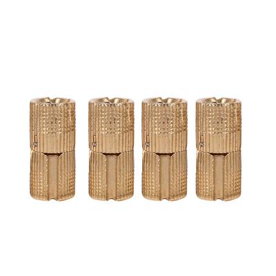 4 adet/paket Bakır Dolap Kapısı Gizli Varil Menteşe Tezgahlar DIY Projesi için 12mm