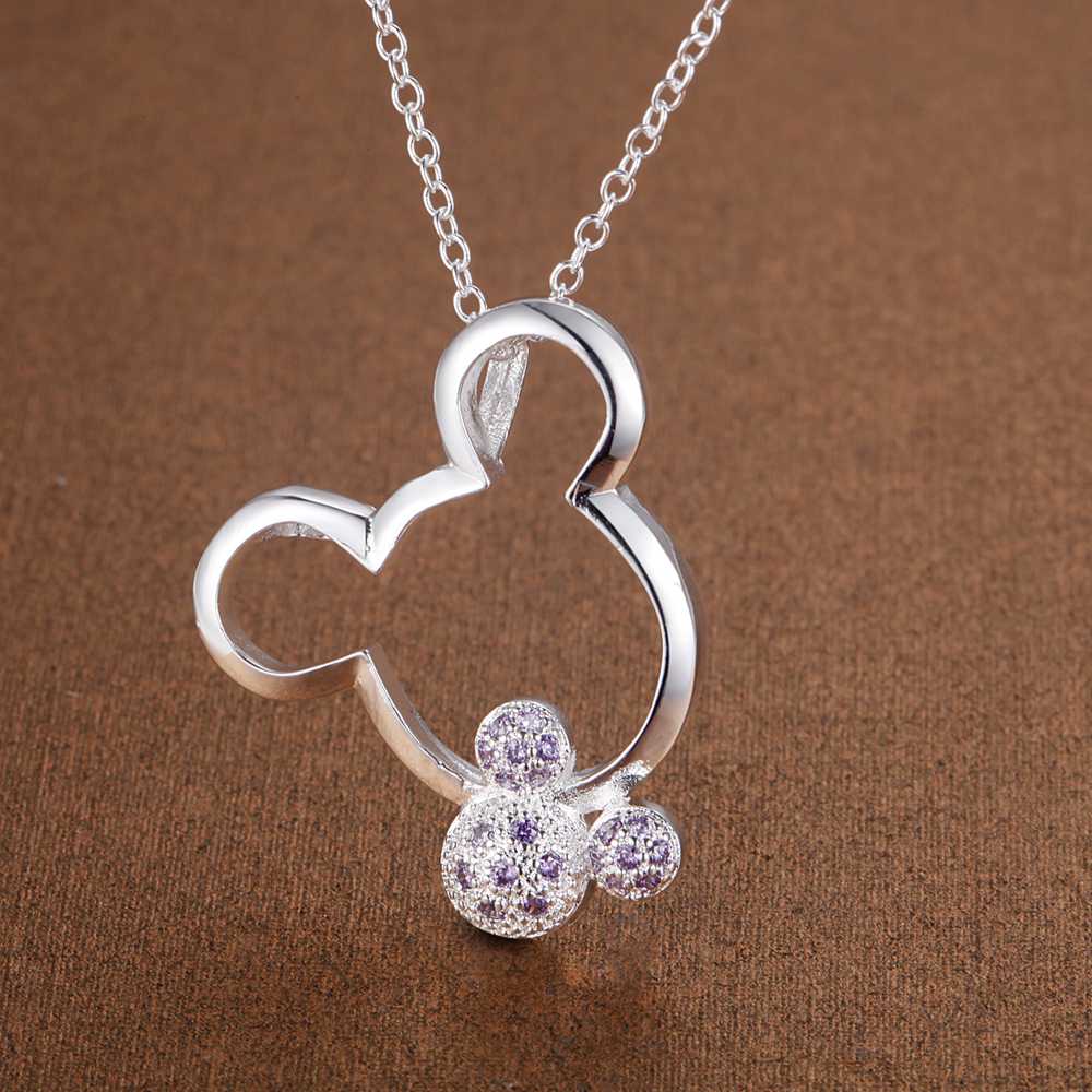 New 925 Sterling Silver Necklace Pendant AAA Zircon For Women Exquisite Student Girlfriend Jewelry Accessories Wedding Gift