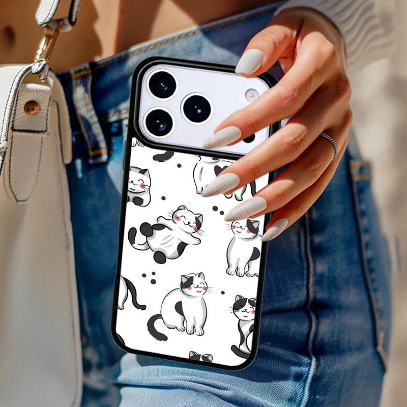 Süße Katzen-Handyhülle Für iPhone 17 Air 14 15 13 12 Max Hülle Für Apple 14 15 16 16e 11 Pro Max Plus