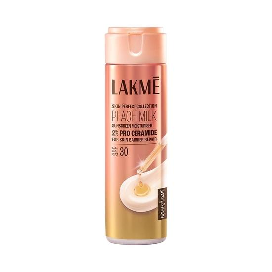 

LAKMÉ Увлажняющий крем с персиковым молочком SPF 24 Солнцезащитный лосьон, удерживает влагу в течение 12 часов, защита от солнца, 120 мл