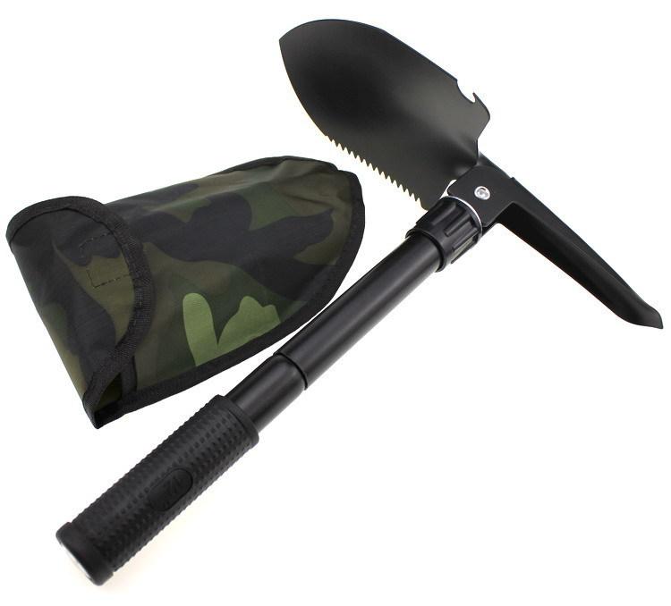 Multifunctional Folding Shovel Garden Tools Camping Mini Telescopic Snow Scraper Foldable Agricultural Outdoor Camping Spade.
