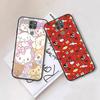 Black Case for iPhone 16 15 Plus 14 13 12 11 Pro 8 6 SE XR XS Max P30 Nova 5T Y5P Y6 Y7 Y8P Y9 Realme C30 C33 C31 L-14 Sanrio Mix