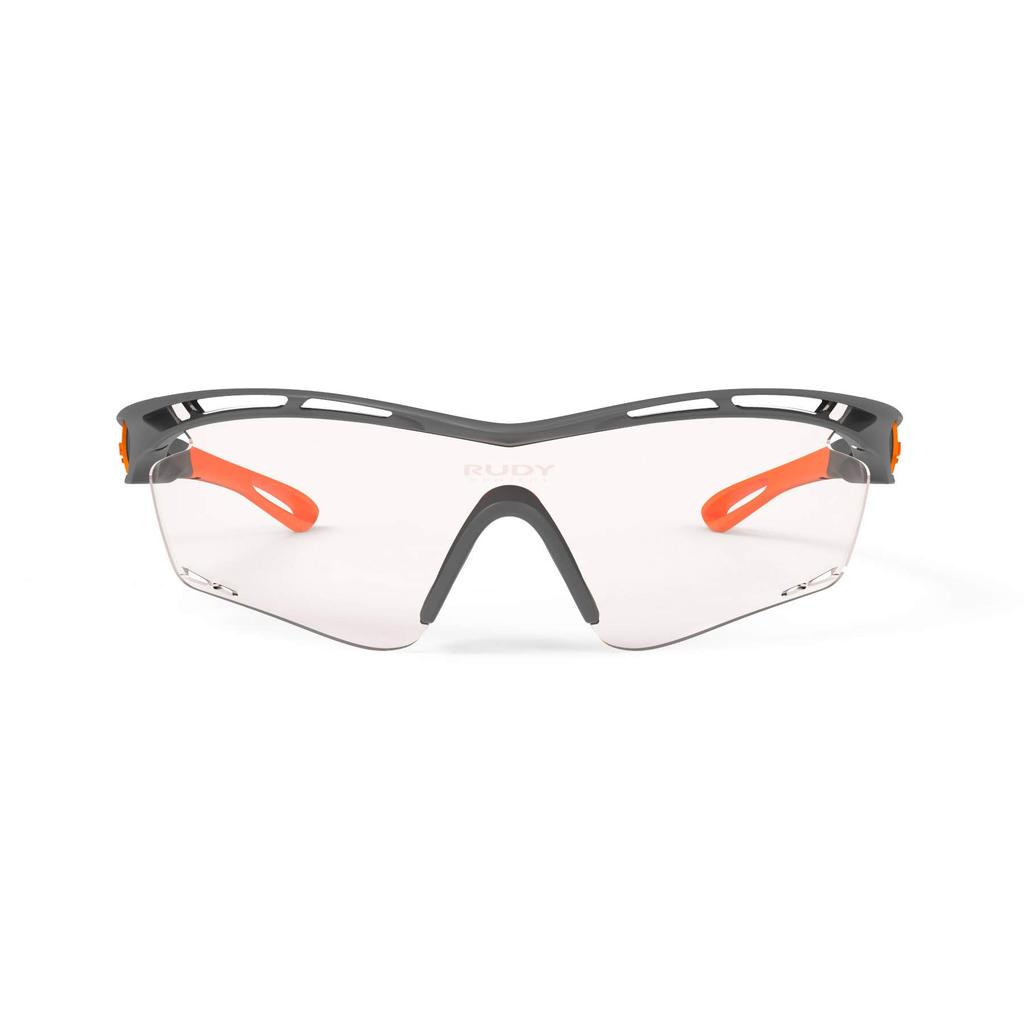RUDYPROJECT Sportsonnenbrille für Straße und TRALYX Piyombo Mattes Gestell mit Impact X2 Photochromen Roten Gläsern Radfahren, Bike, Triathlon, Laufen,