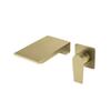 Grey Bathroom Faucet In Wall Brushed Gold Basin Faucet  Black Waterfall Faucet Spout Mixer Tap Set Combination Blanoir Brass Tap
