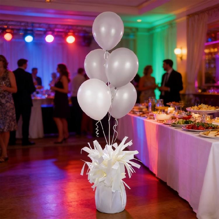 6Pcs Metallic PET Foil Balloon Holder Heavy Duty Balloon Stabilizers Weights For Birthdays Weddings Festival Celebration