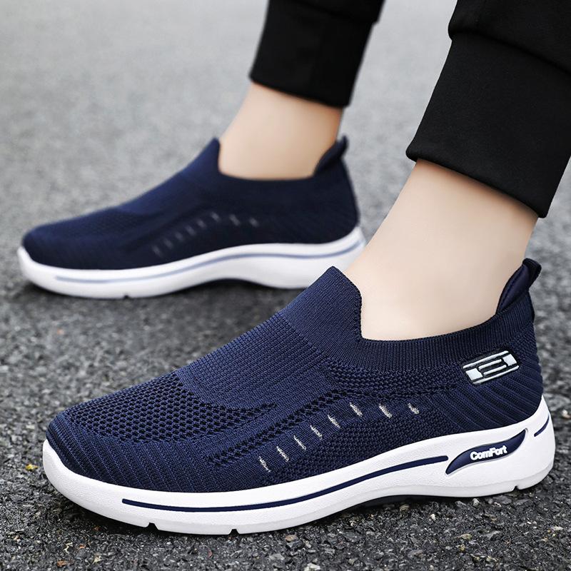 Shoes Men's Casual Shoes Versatile South East Asia Men's Shoes Lazy Single Shoes Flying Weaving Shoes