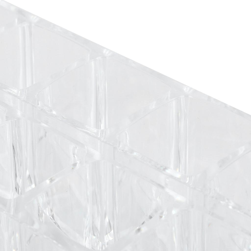 10 Grid Transparent Lipstick Holder Organizer Acrylic Cosmetics Display Rack Stand