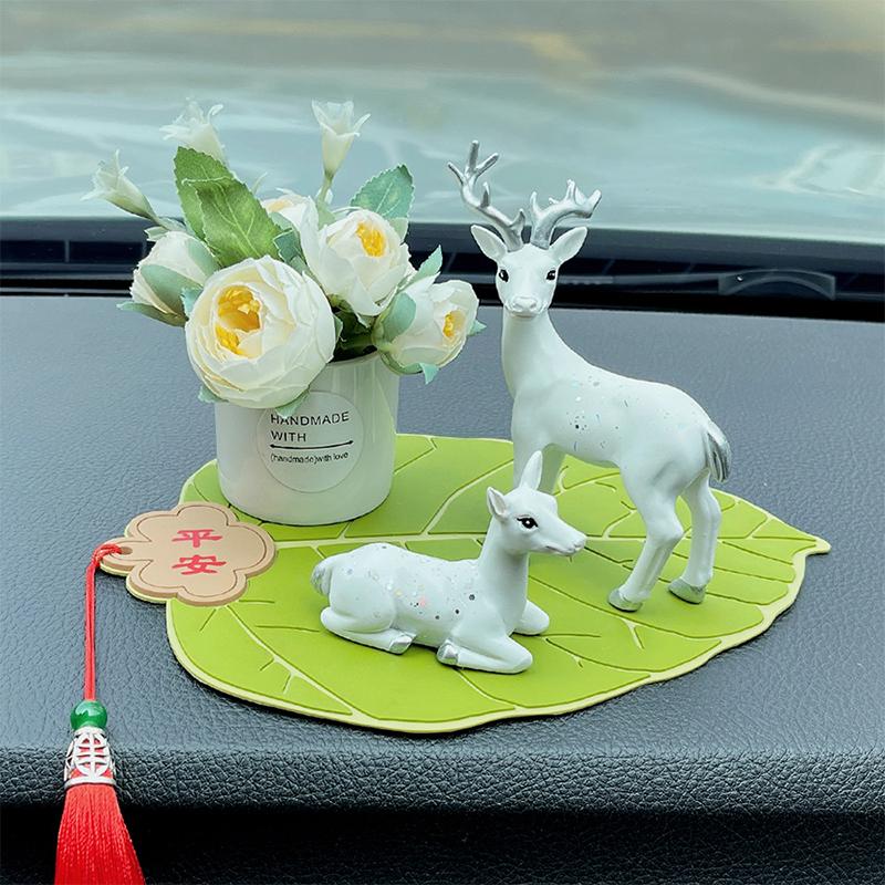 20 см креативная кисточка с розовыми/зелеными листьями — фото 5