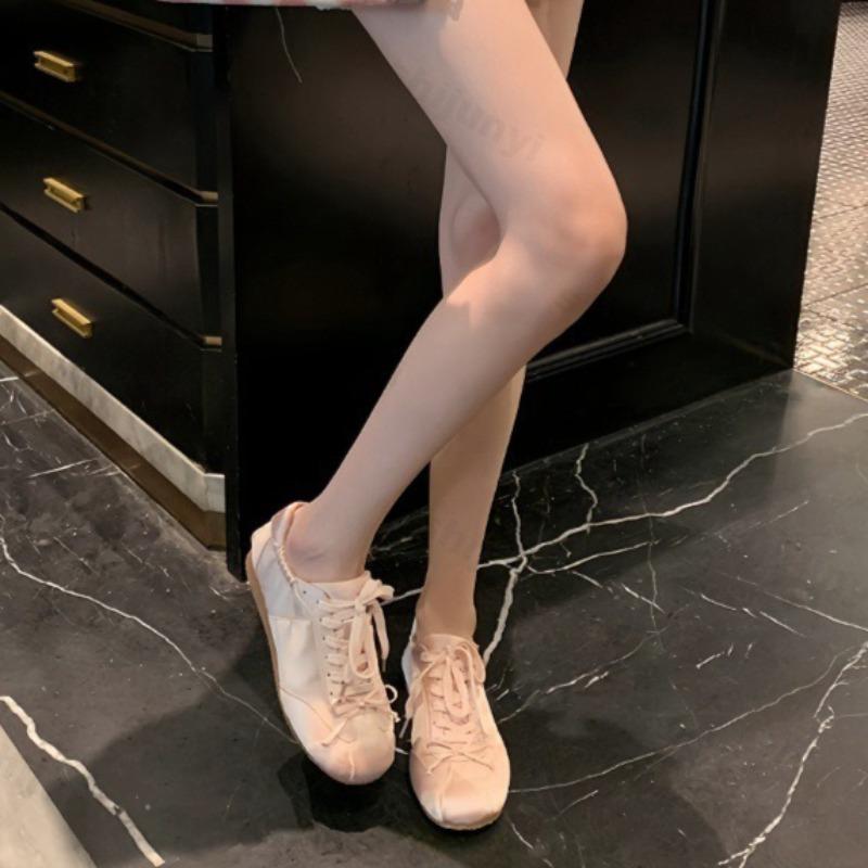 Fashion Autumn Women Ballet Flat Shoes 2025 New Fashion Vintage Casual Shoes Fashion Non-slip Retro Bow Breathable Outdoor Leisure Shoe