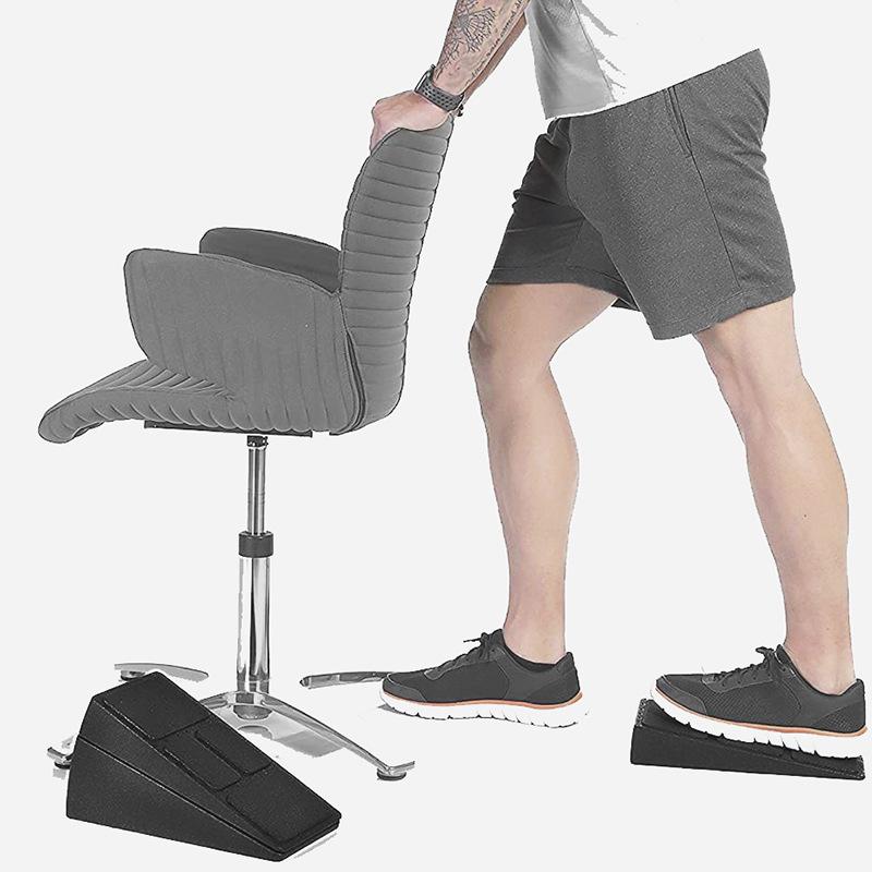 3 Stück Beinstrecker Fuß Kniebeugenkeil Schaumstoff Schrägbrett für Kniebeugen Wadenheben Block Yoga Keil Ausrüstung Langlebig Einfache Installation