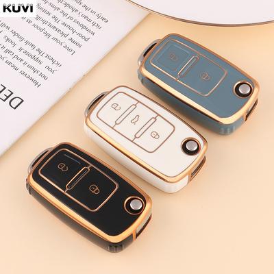 2 3 Buttons TPU Car Key Case Cover Shell Fob For VW Volkswagen MK4 Bora Golf 4 5 6 Jetta Passat Polo Bora Touran Skoda Seat