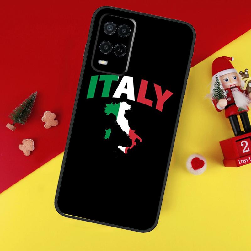 Italy Flag Case For Oppo A38 A18 A58 A78 A98 A74 A94 A54 A80 A60 A40 A96 A76 A16 A15 A17 A57 A5 A6 Pro
