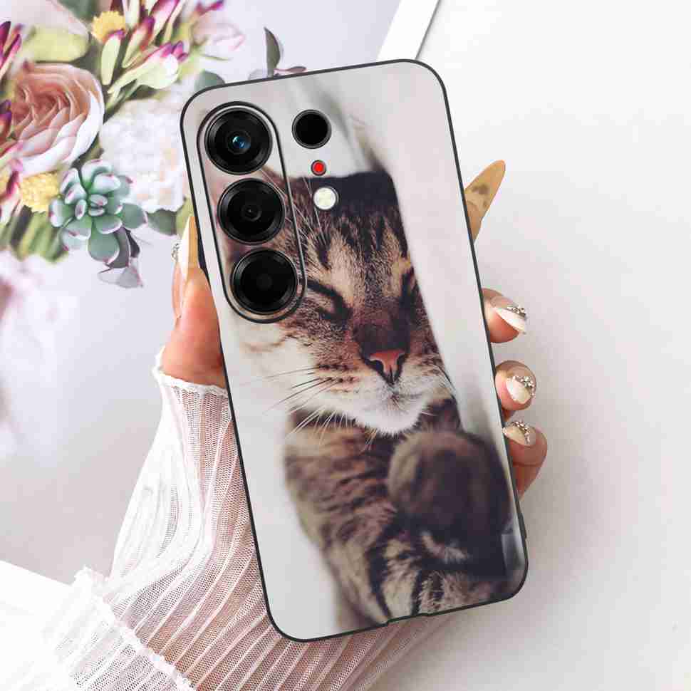

Милий Розписний Чохол Для Tecno Camon 50 4G CN5 М який Силіконовий Fundas Чохли Для Телефона Для Tecno Camon50 4G 6.78 Чорний Чохол Coque Camon 50 4G