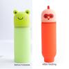 Dirt Resistant Pen Container Silicone Stationery Organizer Cartoon Pencil Holder  for Students