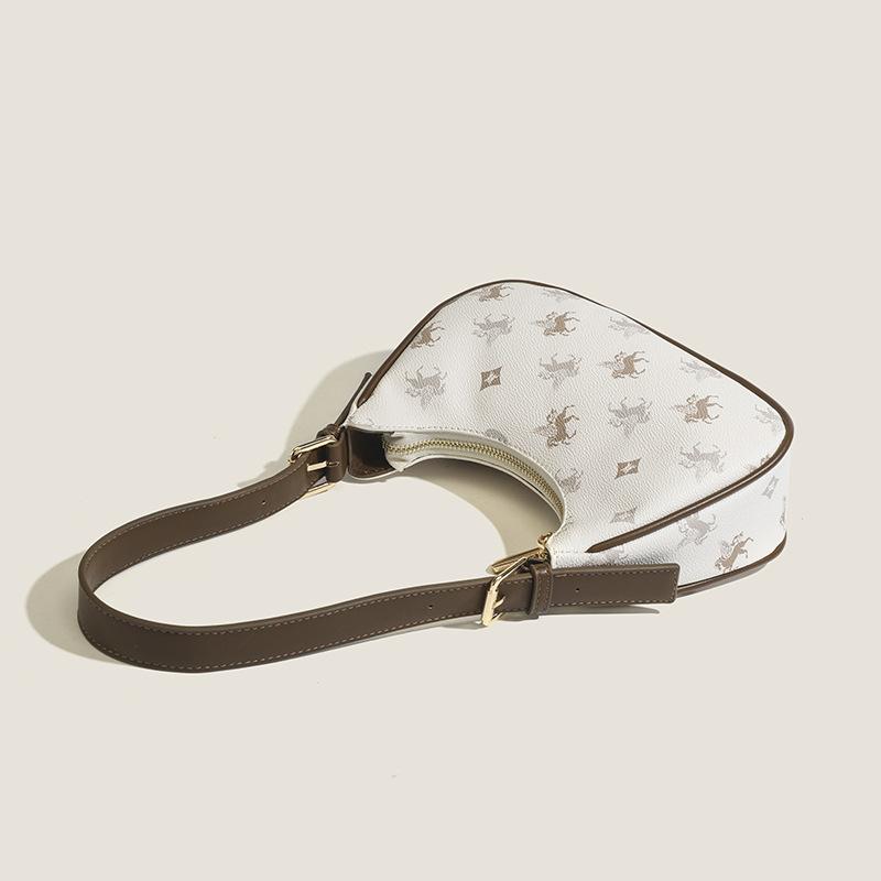 Cartoon Style Baguette Bag Feminine Tote Everything Stylish One Shoulder Underarm Bag