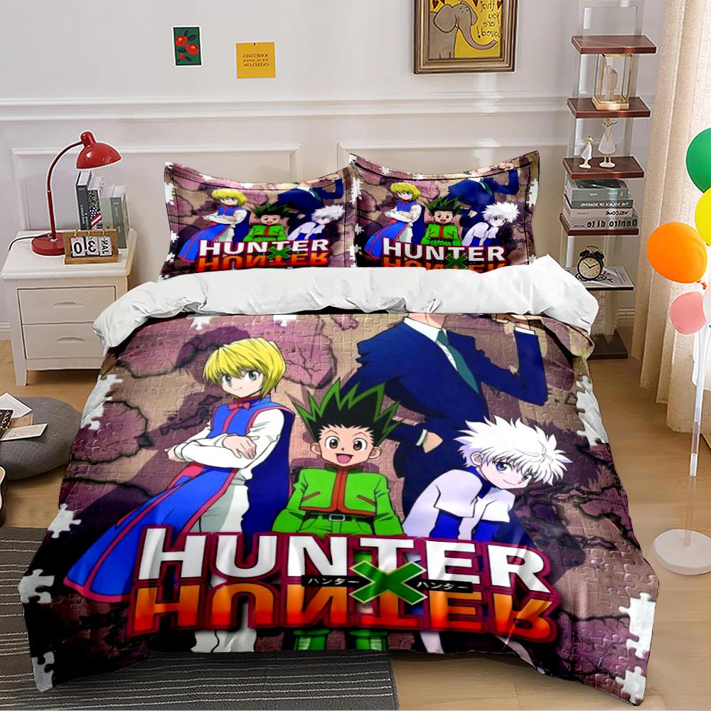 Hunter X Hunter Anime Bedding Set Bedding Set (1 Duvet Cover, 2 Pillowcases, Duvet Not Included)