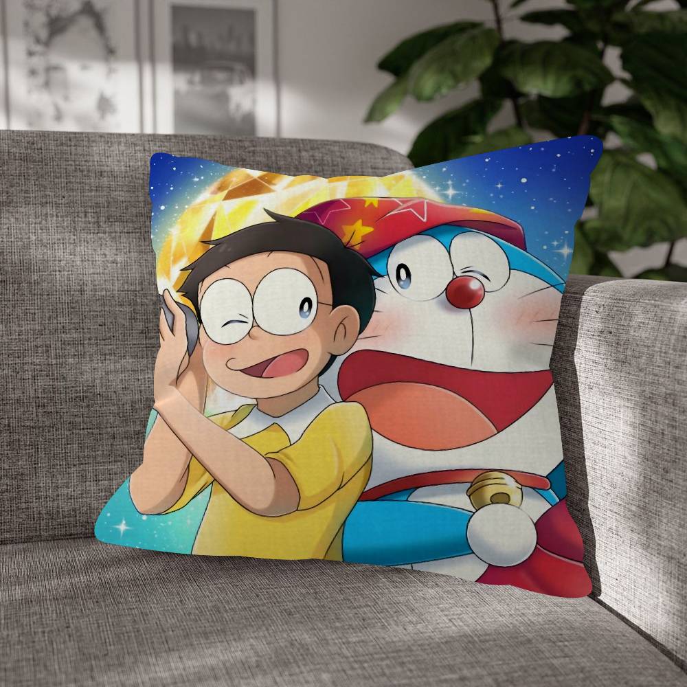 Doraemon Blue Cat Children Fashion Decorative Pillowcase Throw Cover Pillow Case Cushion For Living Room Square Home Decor