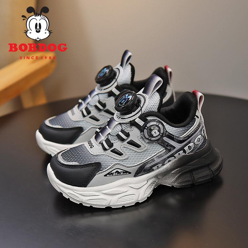 Babu Bean Classmate Girls' Shoes Spring and Autumn New Mesh Breathable Children's Sneakers Medium and Older Boys' Casual Shoes