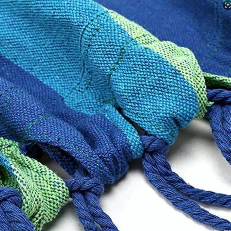 Thick Canvas Hammocks for Outdoor Camping Double Load-bear Dormitory Home Hammock Wear Resistant Anti Slip Anti Rollover Swing Leisure Hanging Chair