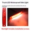 LED Side Marker Lights 12V 24V Waterproof Super Bright Thin Easy Install for Truck Car Bus Trailer Van Indicator Lamps