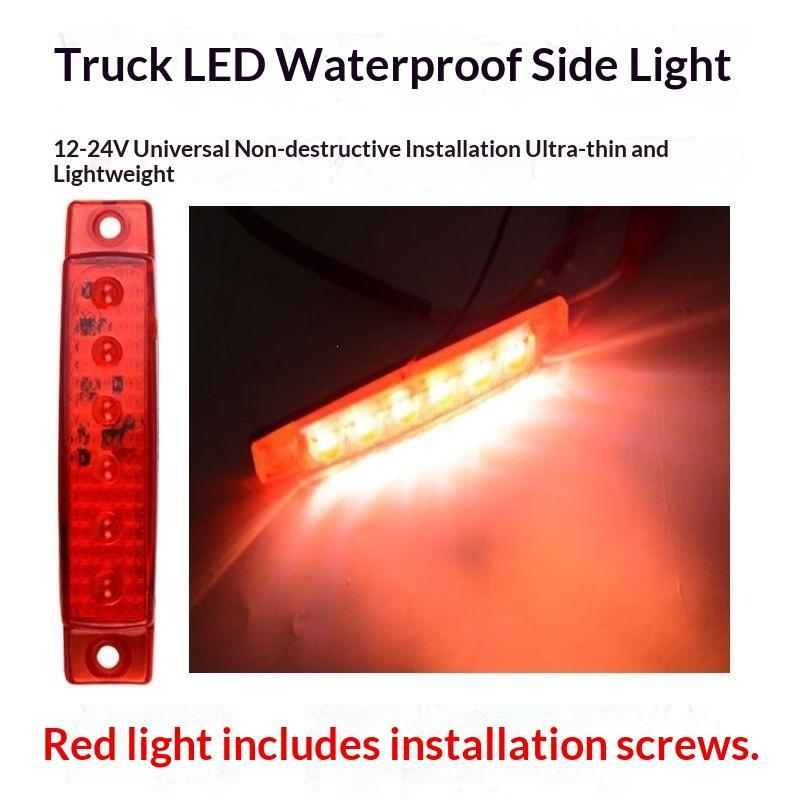 LED Side Marker Lights 12V 24V Waterproof Super Bright Thin Easy Install for Truck Car Bus Trailer Van Indicator Lamps