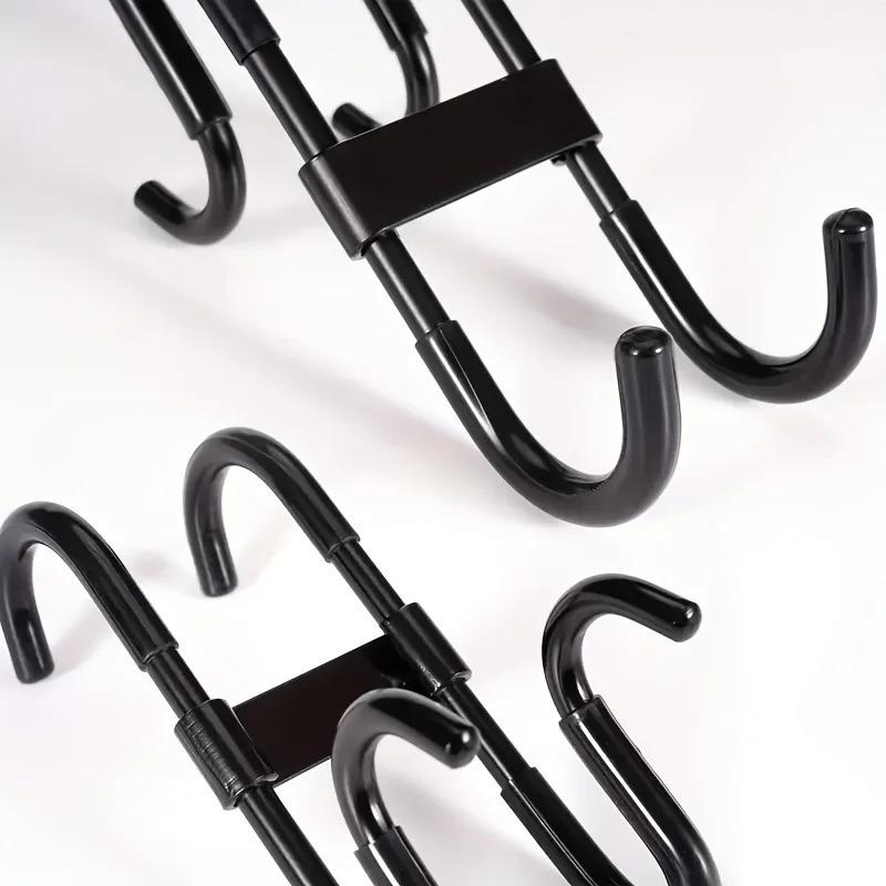 Multifunctional No-Drill Shower Glass Hanging Hook, Heavy Load Storage Hook for Towels Robes Clothes
