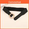 Slim Fit Women Belt With Pistol Buckle And Stretching Design For Casual Dresses And Coats