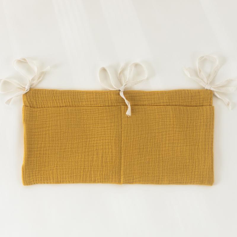 

Bedside Baby Diaper Bag Multifunctional Crib Storage Bag Bed Baby Item Organizer Bedding Accessories жёлтый