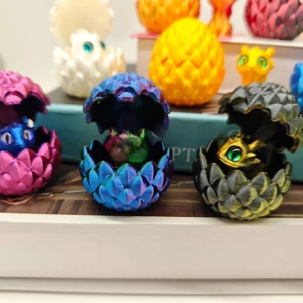 Cute 3D Printed Dragon Egg Creative Artistic Dragon Egg Statue Office Ornaments