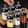 1/2/4Pcs Glass Condiment Bottle Spice Seasoning Bottle Kitchen Storage Dispensers