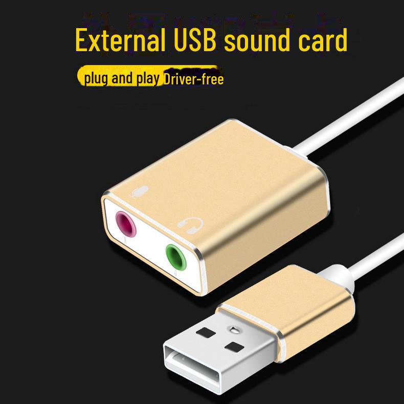 Yushuo USB Plug-and-Play Externer Soundkartenadapter