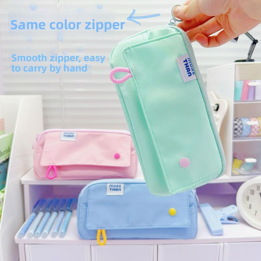 Style Pencil Case With Memory Fabric Large Capacity For Girls And Students