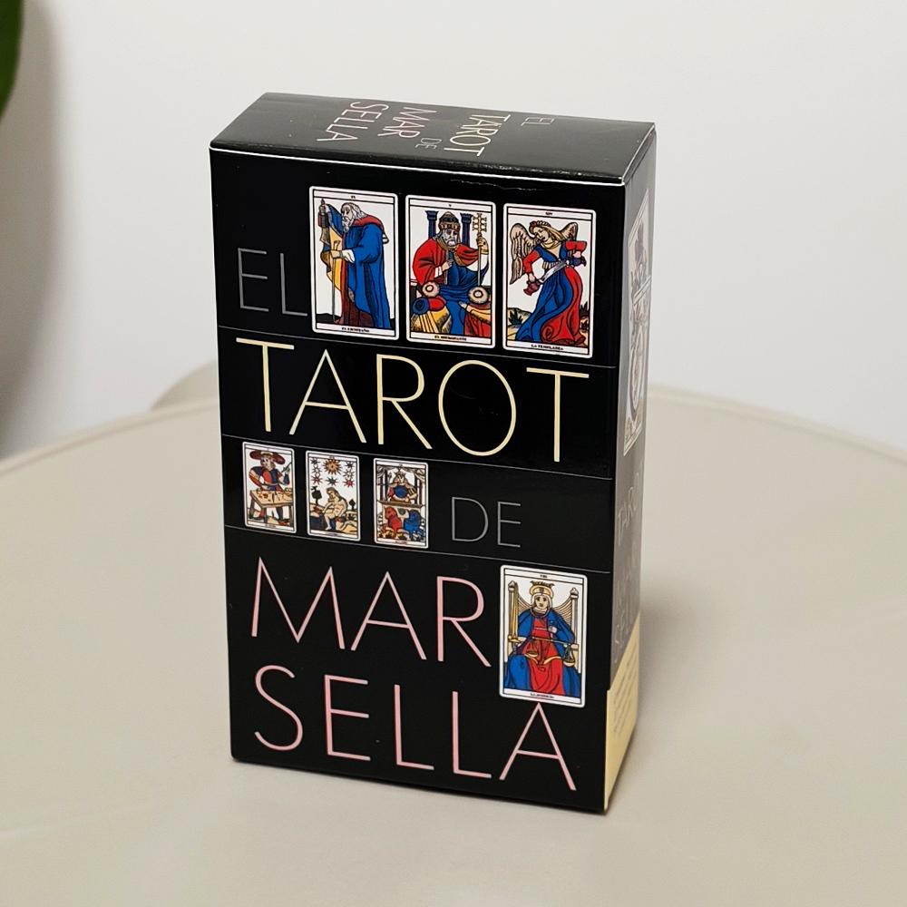 Das Marseille-Tarot(Spanische Ausgabe) 78 Stück Tarotkarten basierend auf dem Marseiller System - 10,3*6cm