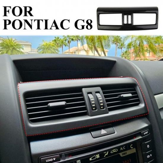 Carbon fiber style central control air vent cover trim surround For Pontiac G8