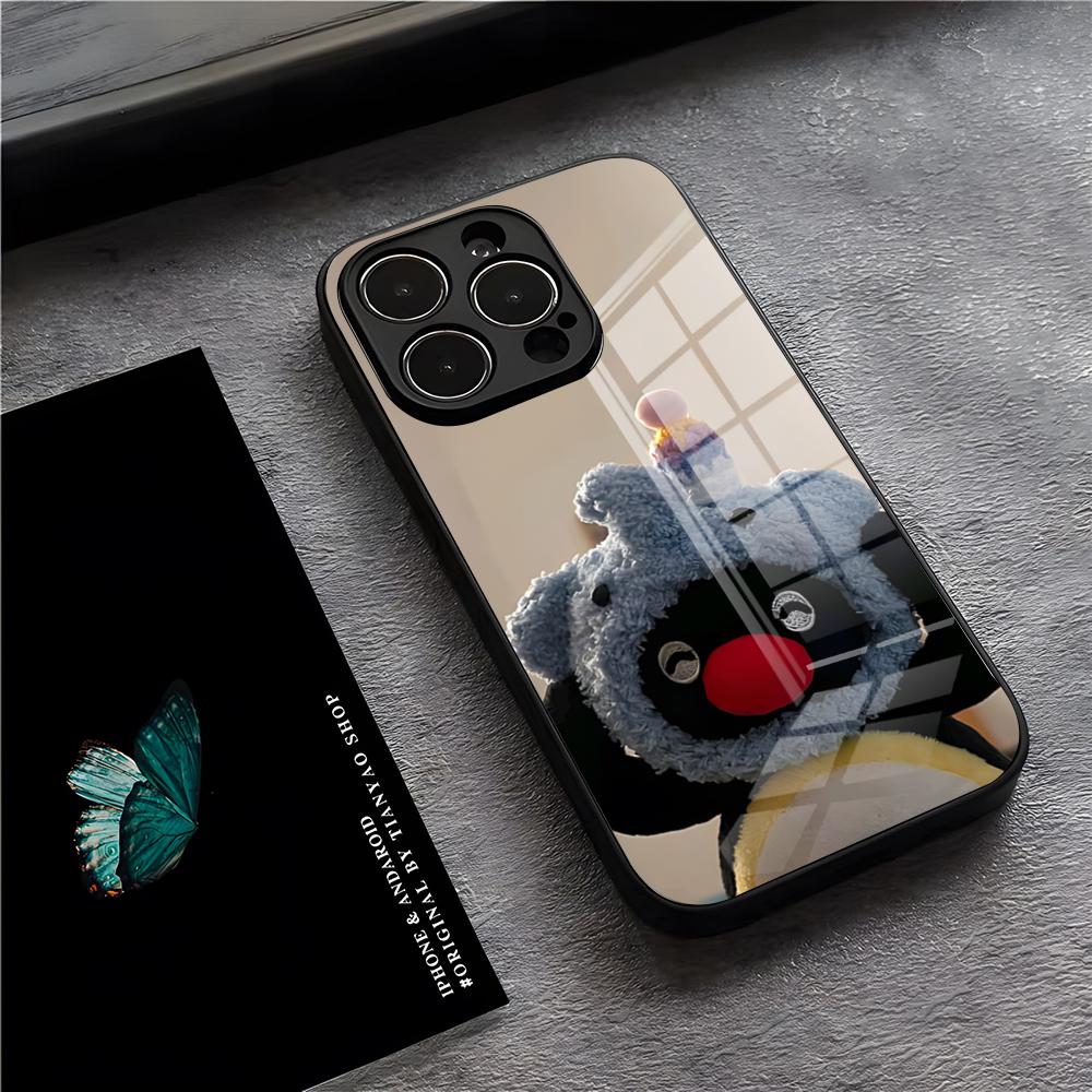 P-Pingu Penguin Phone Case For IPhone 17 Pro Max 15 Pro 16 14 Plus 12 13 Mini 11 Pro Shockproof Glass Cover