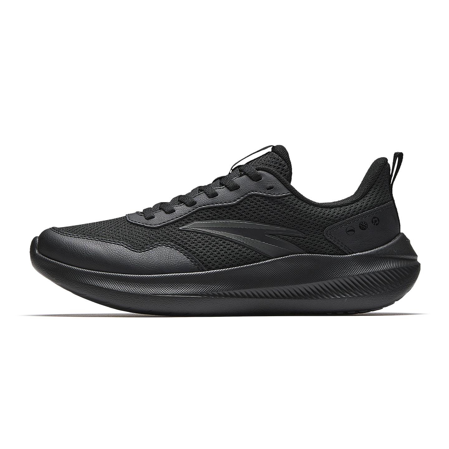 

Anta Cushioning Slip Resistant Breathable Low top City Commuting Running Shoes Women s Basic Black 922615541-5 38