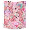 Cartoon Axolotl Blanket Kawaii Ocean Animal Throw Blankets for All Season Seaweed Aquarium Soft Flannel Sofa Blanket for Kids