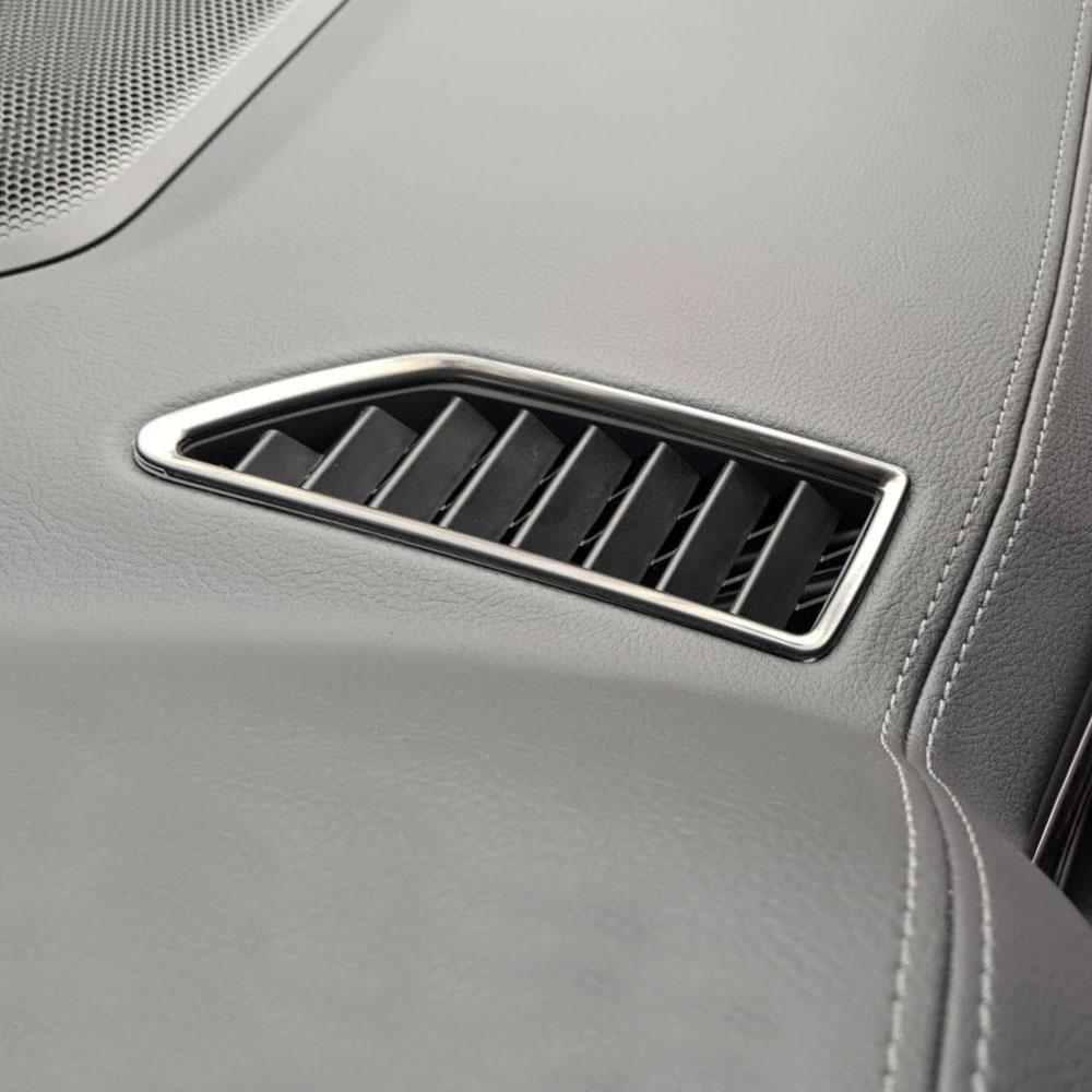 Car Dashboard Air Conditioning Vent Trim for Ford Everest 2015-2021 Ranger 2015-2022 LHD Air Outlet Cover Sticker Accessories