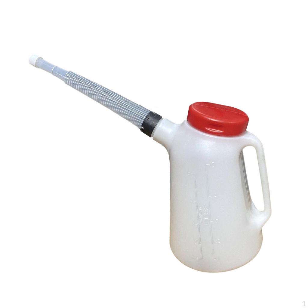 Oil Measuring Container Jug with Spout Automotive Dispenser for Car