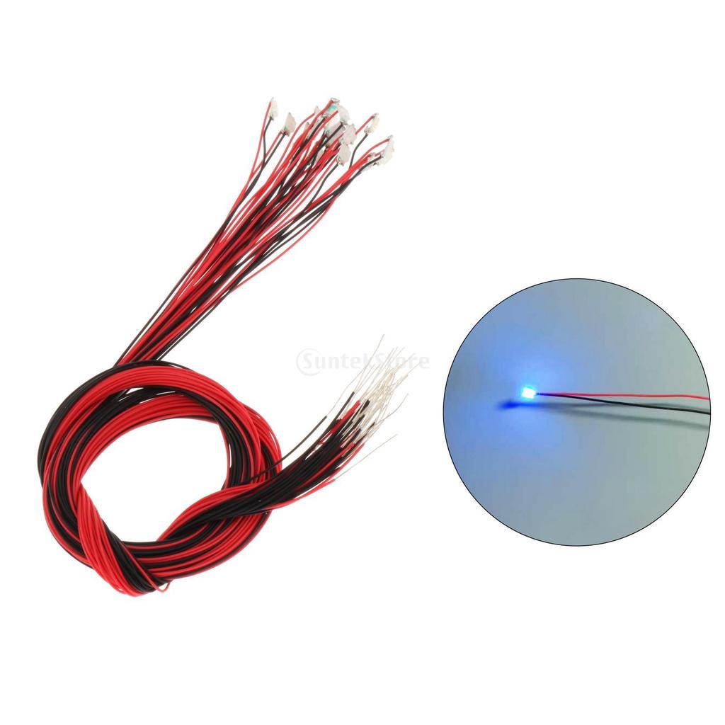 10/20 Stück 0805 Vorverdrahtete SMD LED Leuchtdiode Mikro-Litz Länge 11,8 Zoll Elektronische Komponente Modell Verdrahtete LED-Leuchten