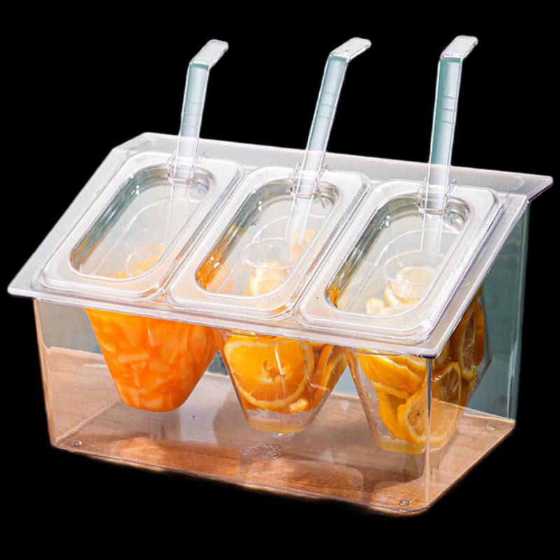 

Plastic 1/9 GN Food Pan with Open Lid Set