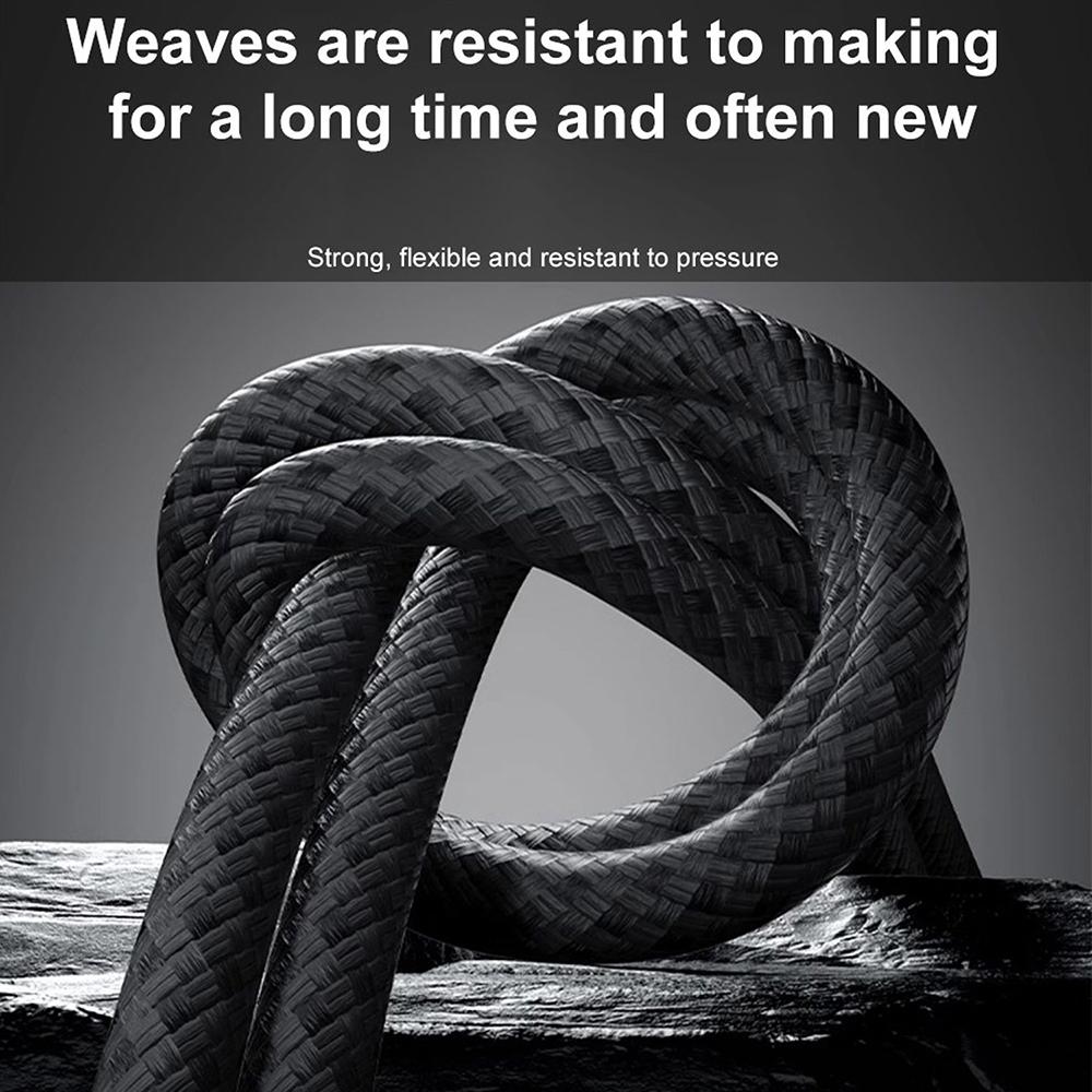 120W USB Type C Cable Braided Data Cord Super Fast Charge USB Cable Quick Charg For Xiaomi Huawei Sumsung OnePlus 0.25M/1M/2M/3M