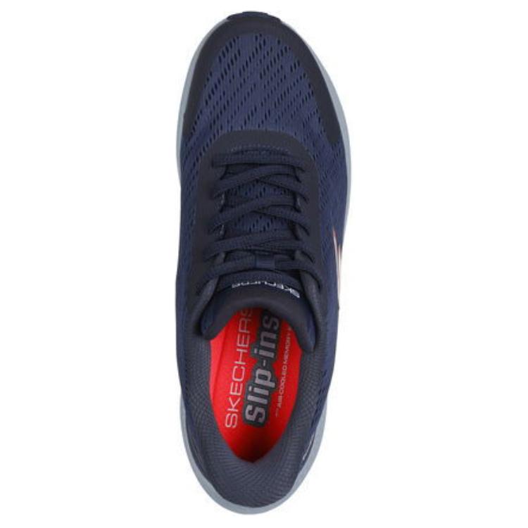 Skechers Go Run Consistent 2.0 Bequeme Niedrig geschnittene Freizeit-Laufschuhe Herren Sneaker Marineblau 220880-NVY