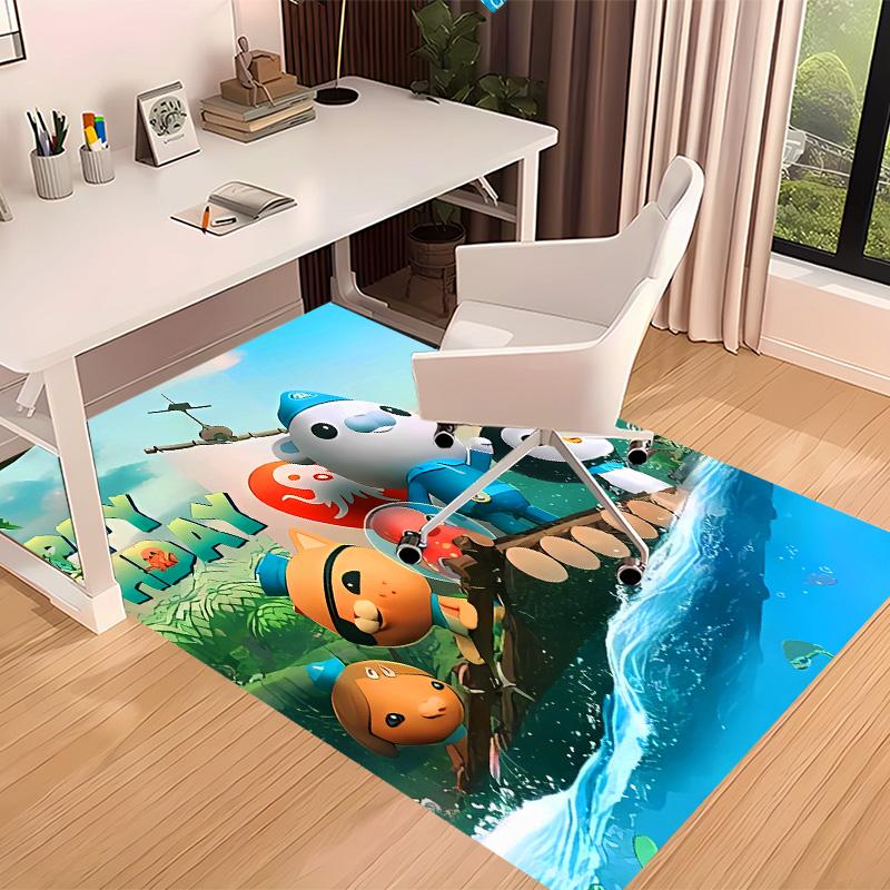 The Octonauts2 Printed Absorbent Washable Carpet, Non-Slip Bathroom Mats, Kitchen Rugs, Yoga Mat,Living Room Entrance, Camping Picnic Rugs