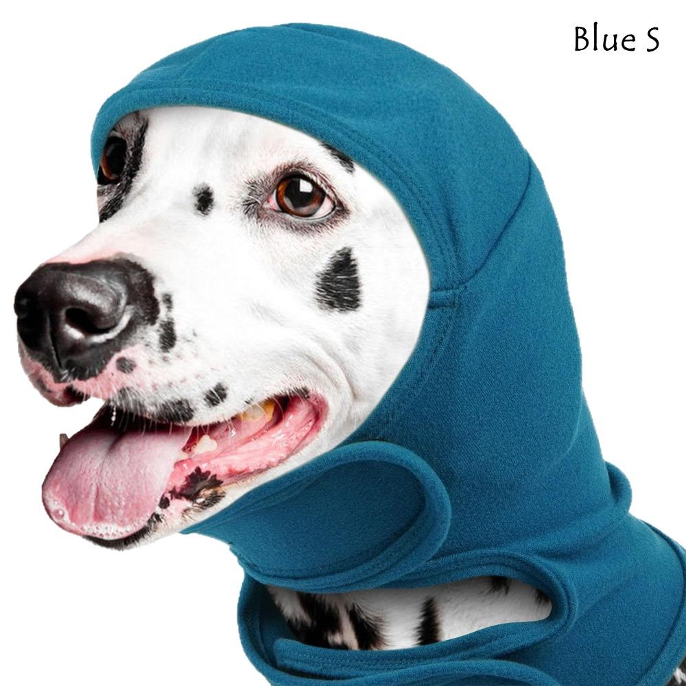 Solid Color Dog Calming Hoodie Adjustable Pet Head Ear Wrap High Quality Dog Ear Cover