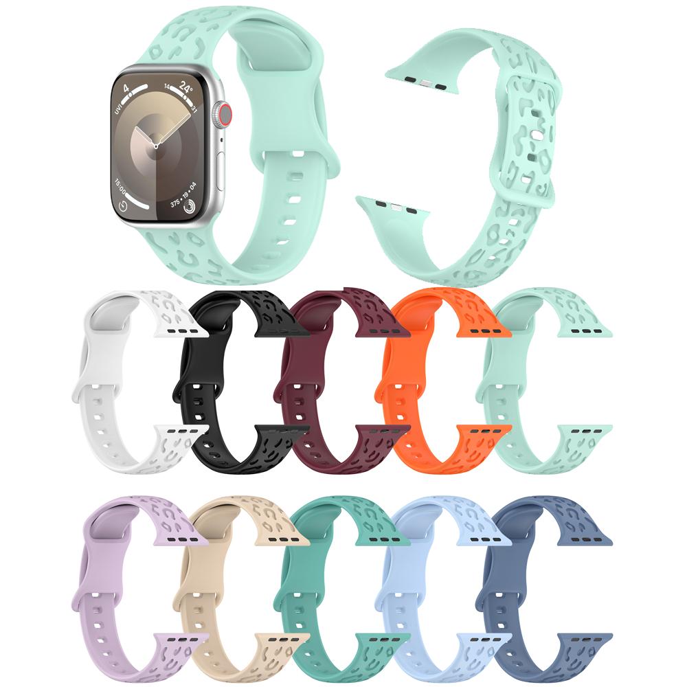 Flower Engraved Band for Apple Watch 10 9 8 7 6 5 4 3 Strap Bracelet for IWatch Ultra 49mm 45mm 46mm 41mm 40mm 44mm 38/42mm Band